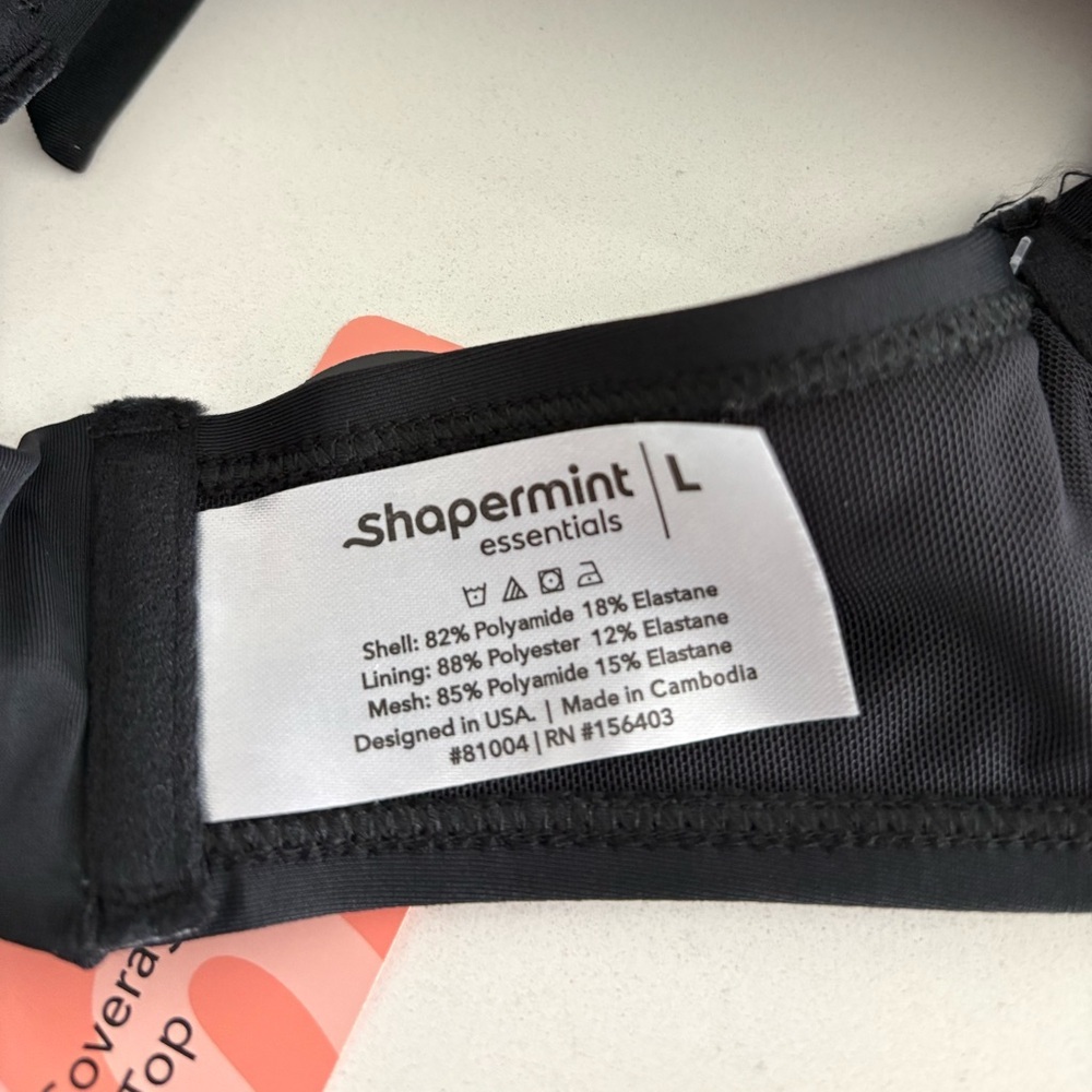 NWT Shapermint Full Coverage Halter Bikini Top - Picture 8 of 9